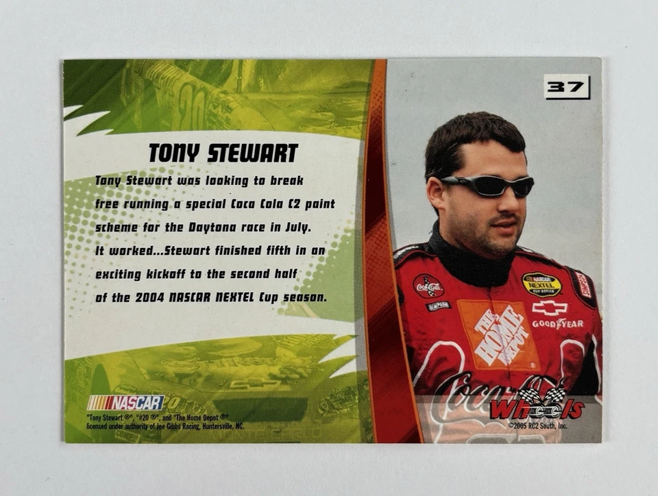 Tony Stewart Hand Signed Press Pass & Wheels Autographed Cards - Lot Of 3!! - Image 4 of 4
