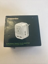 European Travel Plug Adapter for US to Europe International Power Adapter  USB