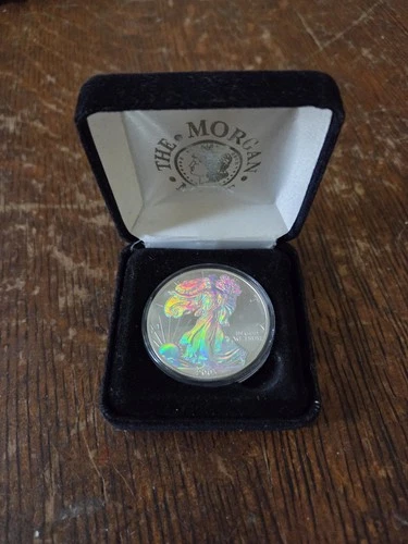 2003 American Silver Eagle Hologram Uncirculated .999 Pure Silver w/ Case & COA