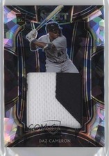 2021 Select Rookie Jumbo Swatches Cracked Ice Prizm 16/25 Daz Cameron 11pj