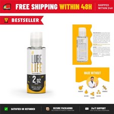 Water Based Personal Lubricant 2 fl oz Lube Life Toy Safe Condom Compatible