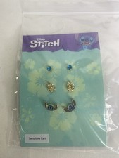 Disney Lilo and Stitch 3 Piece Earring Set Sensitive Ears Costume Jewelry NEW