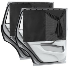 Car Window Shades with 8 Strong Magnets-26.8"x19.7" Dual Layer Car Rear/Side ...