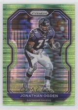 2020 Panini Prizm Neon Green Pulsar Prizm Jonathan Ogden #45 HOF 0h28