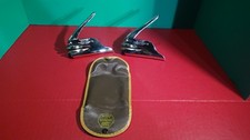"Official" pocket embosser x2 with one pouch. Vintage handheld seal press.