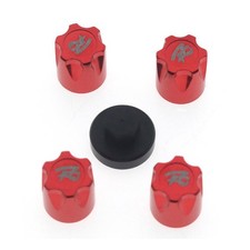 4* Aluminum Alloy RC Car Wheel Rim Center Caps M4 Nut for Axial 1/10 RC Car TRX4