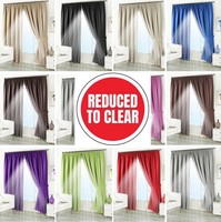 Supersoft Thermal Blackout Curtains Pencil Pleat Tape Top Curtain Pair + Tieback