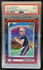 2024 Panini Donruss Drake Maye Optic Rated Rookie Preview Red Wave #379 PSA 9