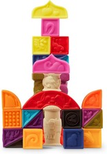   Alphabet Learning Blocks Babies  Toddlers   26 Soft Squeezable ABC Blocks W/