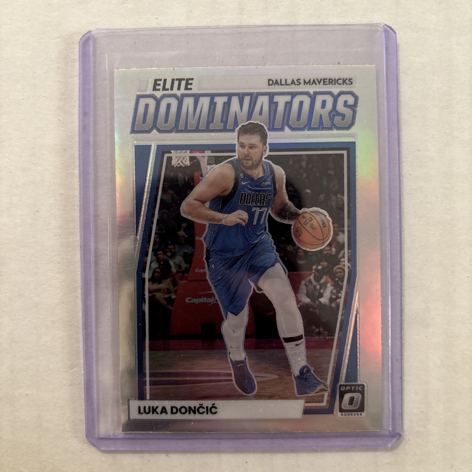 2022-23 Panini Donruss Optic Luka Doncic Elite Dominators Holo Prizm - Lakers