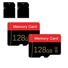 2 Pack 128GB Micro SD Memory Card UHS-I Class 10 A1 with SD Adapter