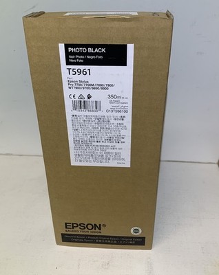 Original Epson T5961 C13T596100 Photo Black Stylus Pro 7700 7900 9700 9890 9900