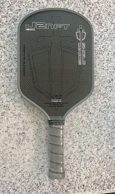 Pickleball Paddel Schwert & Schild J2NFT 16mm Kohlefaser NEU + Ball + Abdeckung