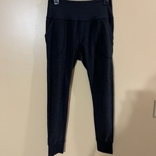 Zella Leggings Activewear Pants Dark Gray Sz Med Pockets Ankle length Pull-on