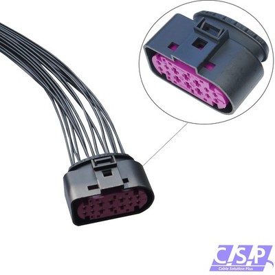 Reparatursatz Kabelsatz Stecker 14-pol passt zu VW AUDI 1J0973737 Steckverbinder