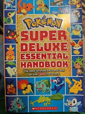 Pokemon Super Deluxe Essential Handbook by Scholastic Ed (2018, Library Binding,