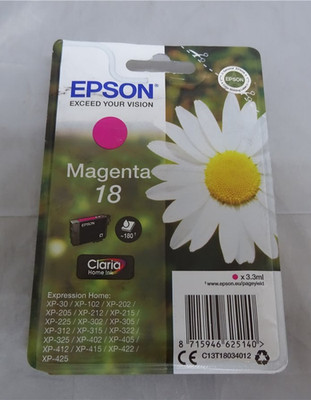 Original Epson C13T18034010 / 18 Tintenpatrone magenta für Epson XP-100 Series