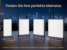 VASAGLE 7-Zonen Taschenfederkernmatratze mit Gel-Memory-Schaum, H3 Mittelfest