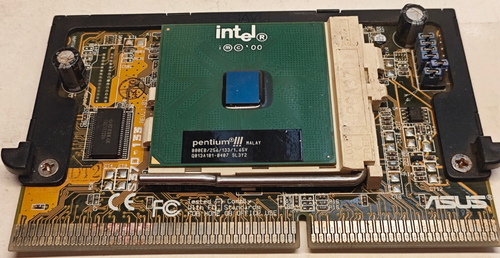 Asus S370-133 Rev 1.01 Socket 370 FC-PGA Slocket Converter board + CPU ...