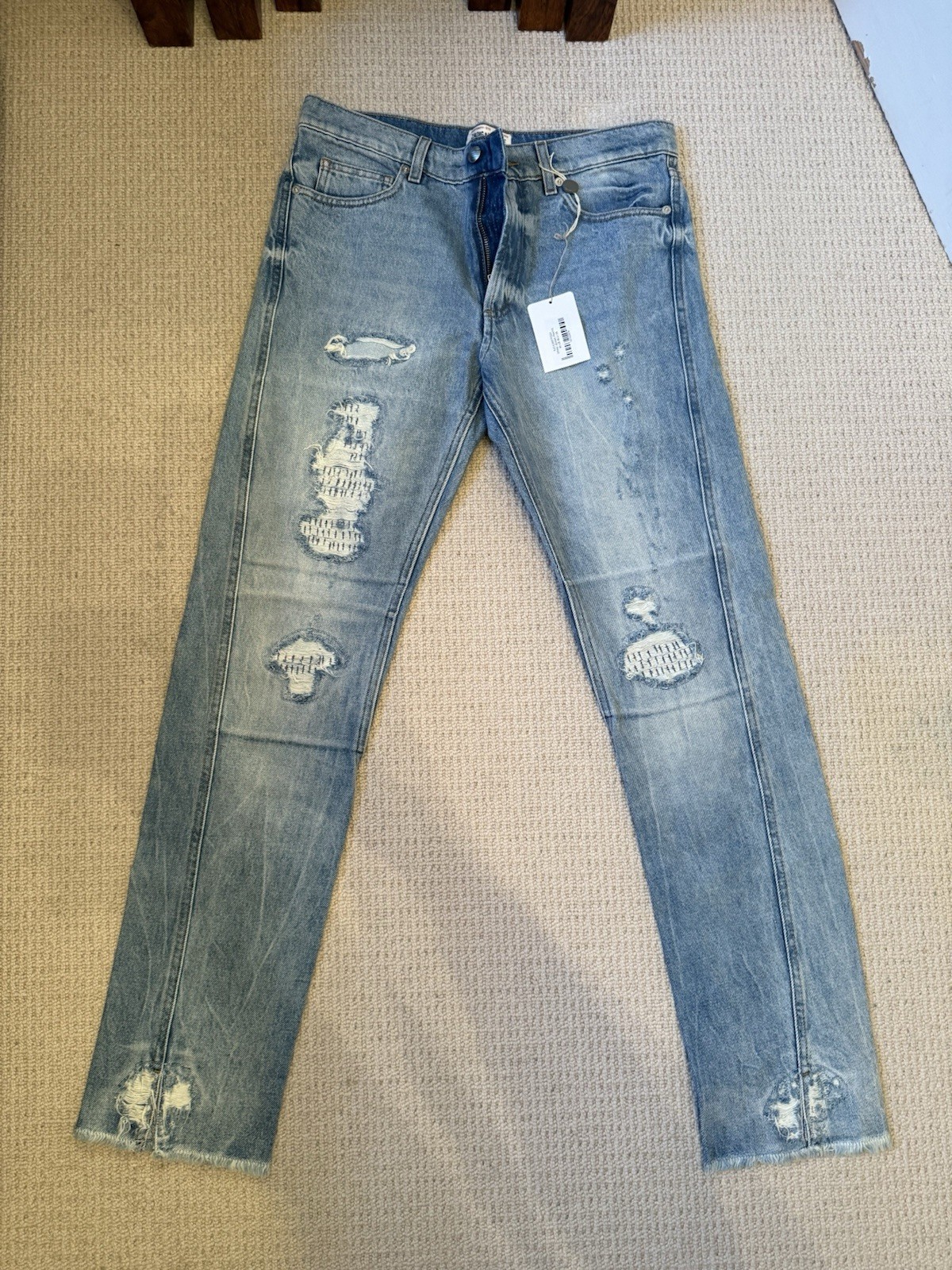 Zadig & Voltaire Erin Jeans Défilé SS20 Blue Denim Size 28 UK 8 New With Tags