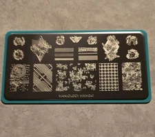 Maniology MXM041  Flowers Floral Butterfly Plaid Leaves Fall Nail Stamp Plates