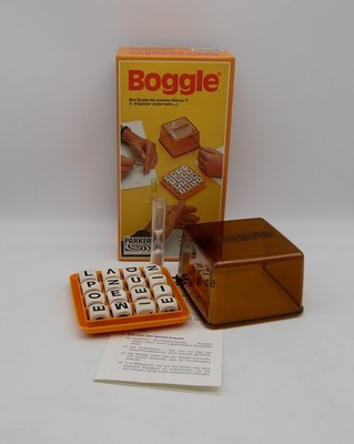 Boggle Familienspiel Gesellschaftsspiel von Parker 1978 vollständig