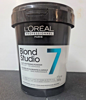 L'Oreal Pro Blond Studio 7 Lightening Clay Powder Clay No Ammonia 17.6oz