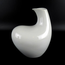 Rosenthal Porzellan Vase Hans Wohlrab Entwurf 50er Weiß Selten Rarität 14cm