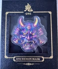 5 oz Copper Oni Demon Mask Colorized in Box Limited Editions Color .999 Copper