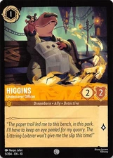 Higgins Undercover Officer 5/204 Whispers in the Well Disney Lorcana 001878