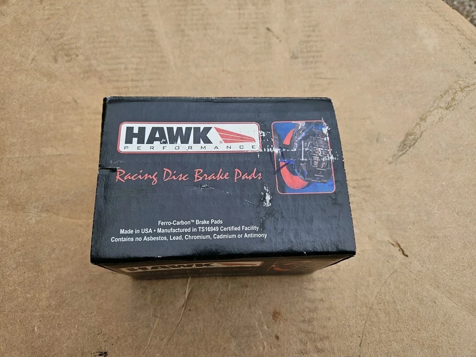 HAWK RACING FRONT LEFT & RIGHT CERAMIC DISC BRAKE PADS FOR PORSCHE - Image 2 of 4