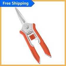 Lightweight Zinc Alloy Garden Shears, 6.5-Inch Bypass Pruner with Comfort Grip