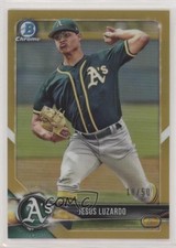 2018 Bowman Draft Chrome Gold Refractor 18/50 Jesus Luzardo #BDC-148 uk2