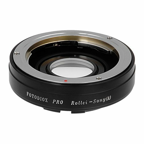 Adaptador Fotodiox Pro Rollei QBM a Sony A - Con lente para enfoque a infinito