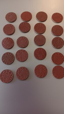World War II OPA Red 1 Point FOOD RATIONS TOKENS Lot Of 20 | eBay