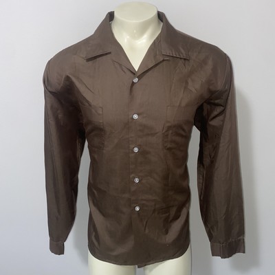 Vtg 50s 60s Loop Collar Shirt McGregor Sportswear Mid Century Mod 