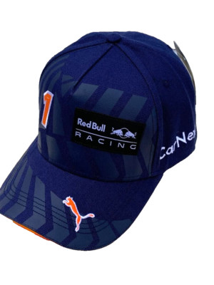 Snapback. #1 Max RBR Navy Baseball Cap. FACTORY 2ND