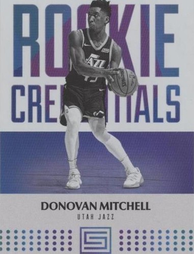 DONOVAN MITCHELL ROOKIE❗ 2017 Status Rookie Credentials Donovan Mitchell #7 Purple /149 RC