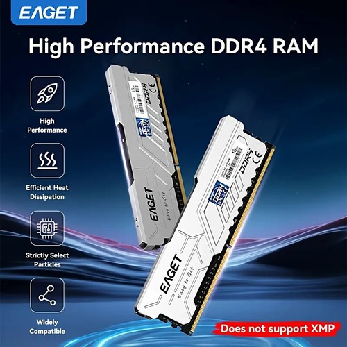 EAGET 2x8GB DDR4 RAM High-Performance Desktop Memory 3200MHz - UK Fast Delivery - Bild 2 von 8