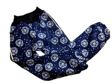 Softshellhose, blau weiße Pusteblume Regenhose gerades Bein Matschhose handmade 