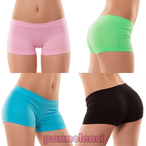 Pantaloncini donna culotte shorts intimo fitness sport hot pant nuovi  YQ3308 | eBay