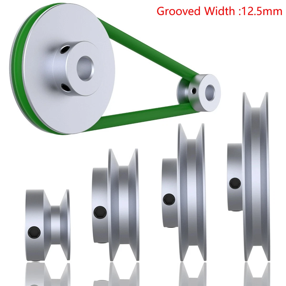 Riemenscheibe / H = 123 mm / Ø Riemenscheibe = 90,3>142,5 mm / Ø