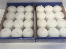 24x White Unscented Pillar Candle Small Votive Home Wedding Decor Event Votives