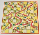 Vintage 1979 Chutes & Ladders Game Board ONLY Replacement Milton Bradley
