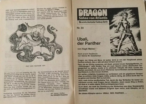 Dragon Söhne von Atlantis Nr. 33: Ubali, der Panther von Hugh Walker Zustand: 3 - Picture 4 of 5