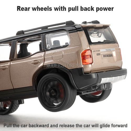 1/32 Toyota Prado Metal Diecast Vehicle Model Car Toy Sound Light Kids Toy Gifts - Picture 5 of 10