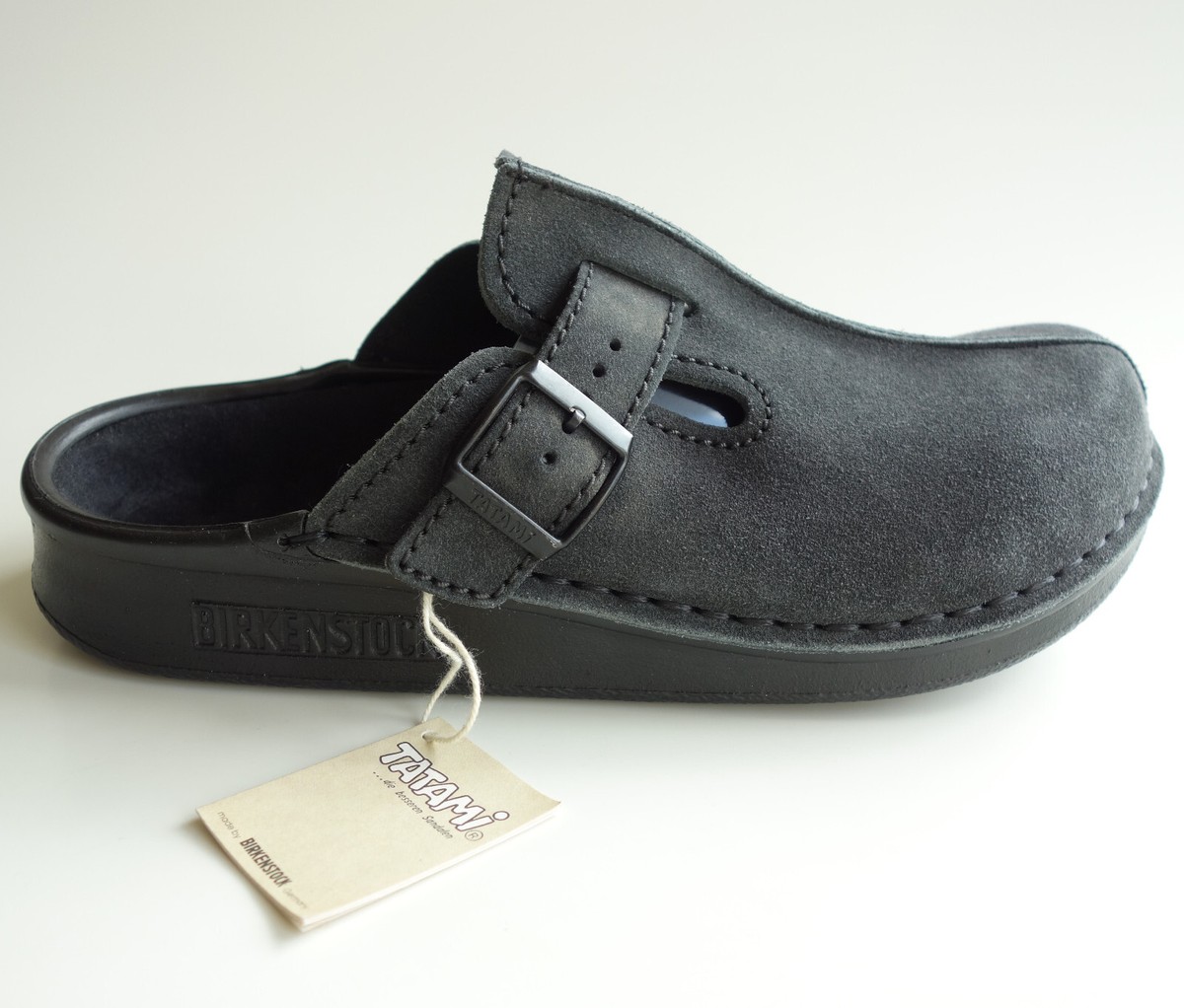 new TATAMI BIRKENSTOCK Suede Leather Clogs Slide YAZOO dark