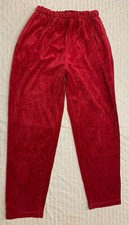 JACLYN SMITH WOMENS VELOUR PANTS SIZE S