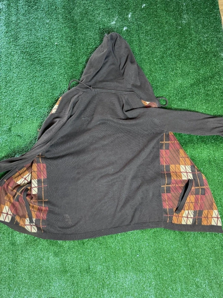 PAUL FRANK Hombre Marrón Cremallera Sudadera con Capucha Talla Pequeña Foto 2 de 4