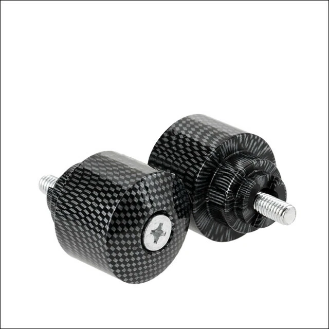 Cubierta deslizante tapa de extremo de manillar de carbono para motocicleta Honda CBR 600RR Foto 4 de 4